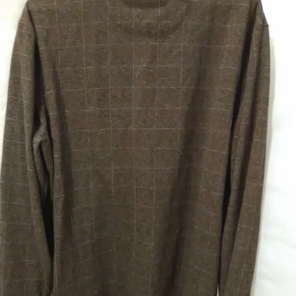 Haggar Long Sleeve Men's Sweater Color Brown Size XL - Picture 3 of 5